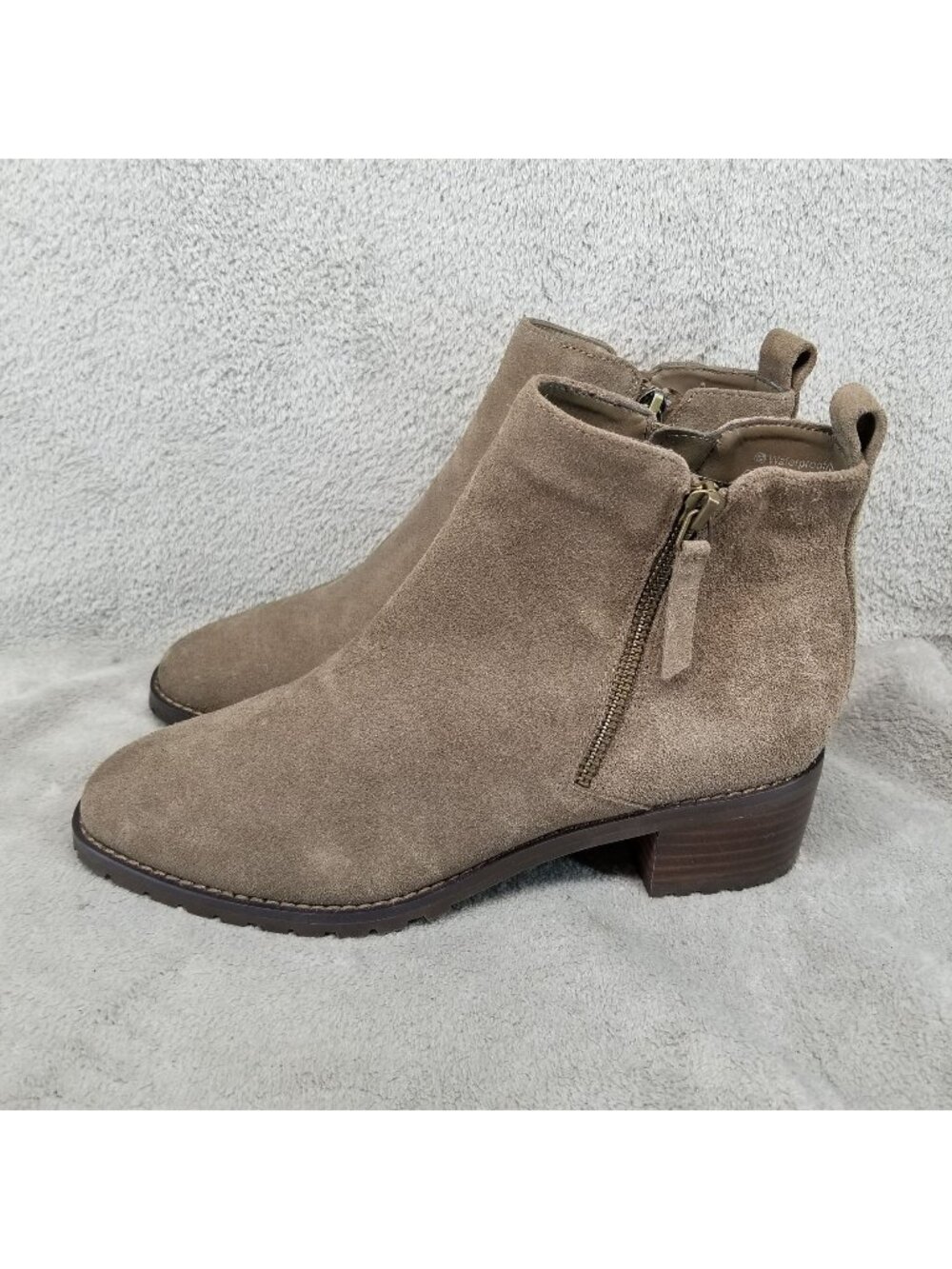 Blondo Shoes Womens 7 Brown Suede Waterproof Ankle Boots